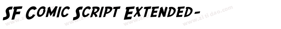 SF Comic Script Extended字体转换